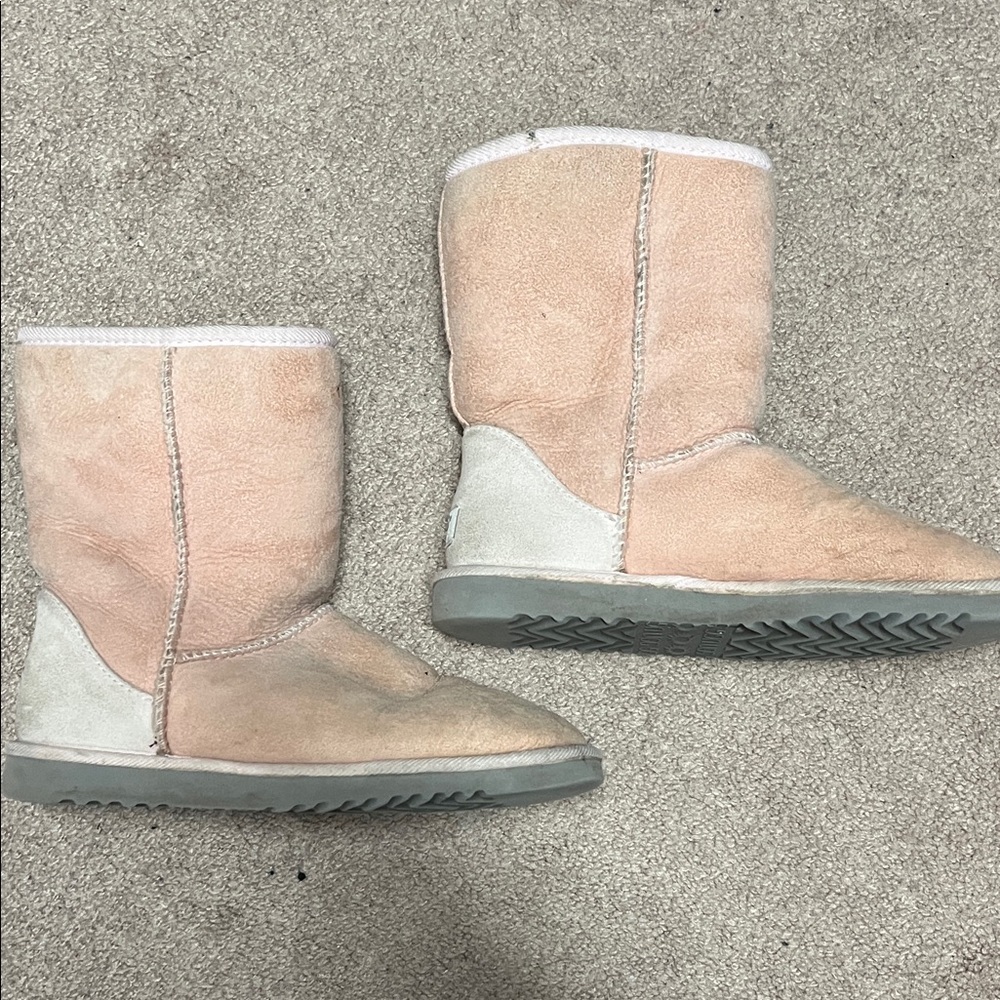 UGG Blush and sand Suede Boots